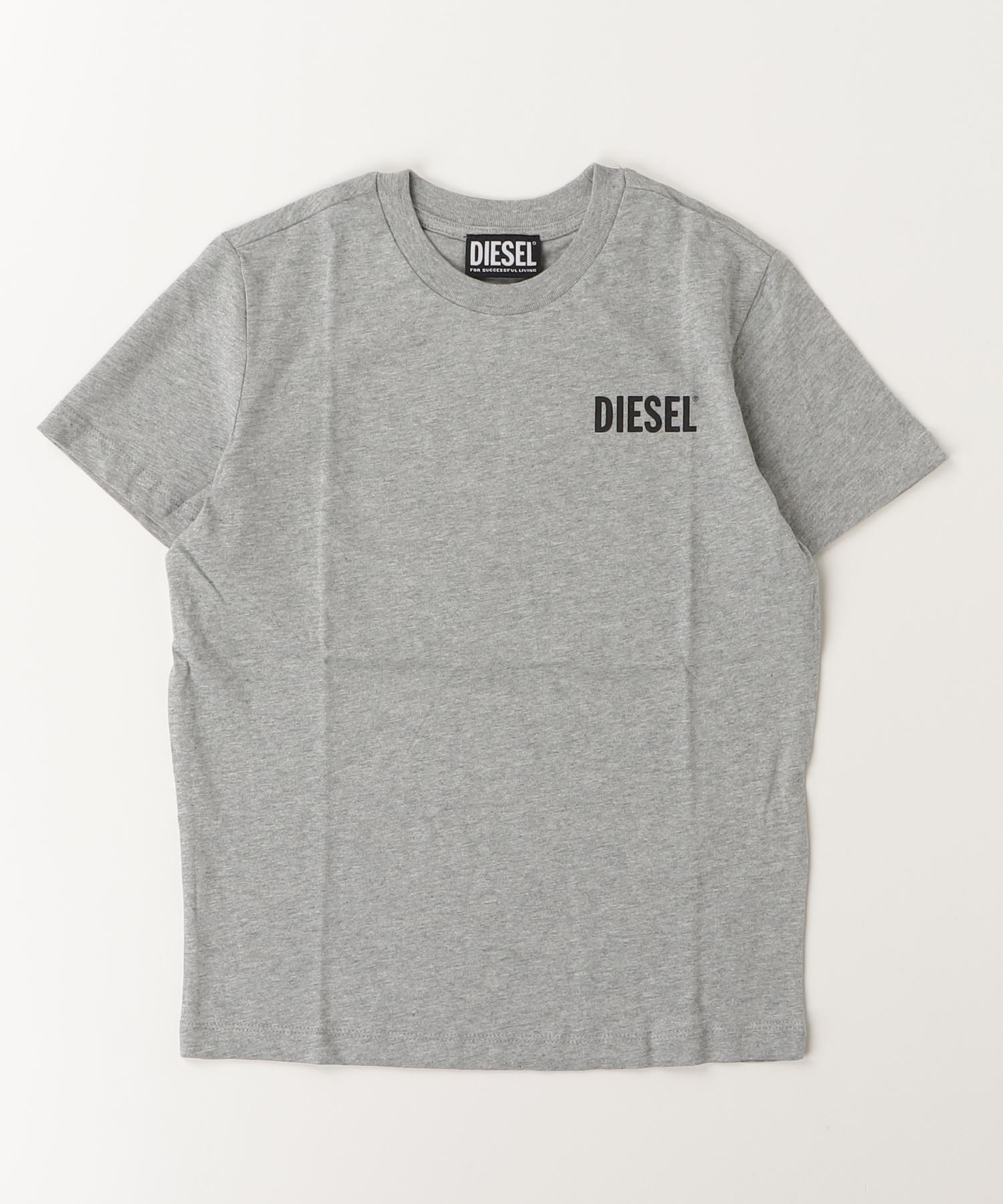 Детская футболка с коротким рукавом и логотипом бренда DIESEL, Gray — фото 2