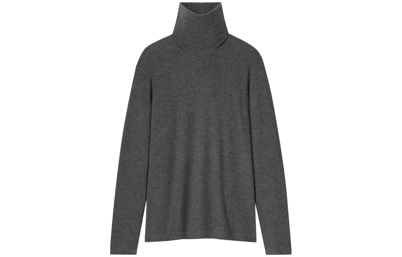 

Футболка с рукавом дроп-шоулдер женская UNIQLO, серый