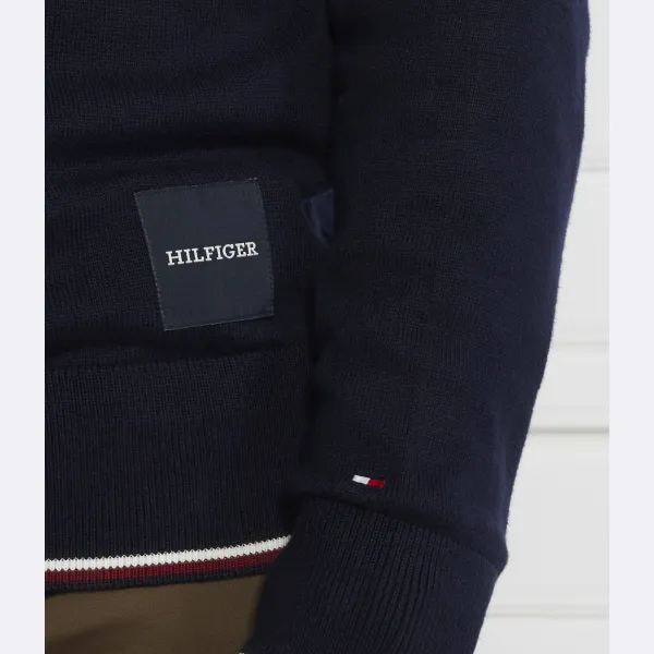 Свитер стандартного кроя Monotype с кантом gs с добавлением шелка Tommy Hilfiger, синий — фото 4