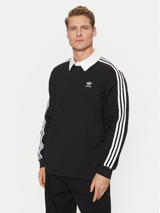 

Рубашка поло стандартный крой adicolor Rugby IZ4806 Adidas, черный