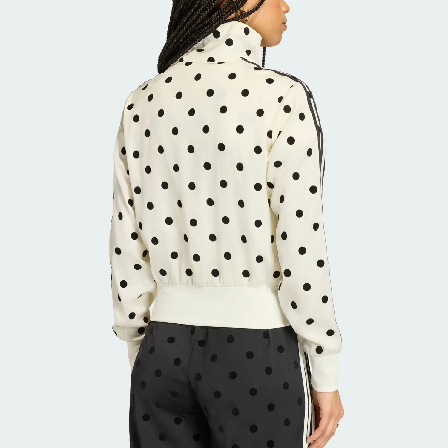 Куртка женская SATIN POLKA DOTS TT TRACK TOP Adidas Originals, Ecru — фото 4