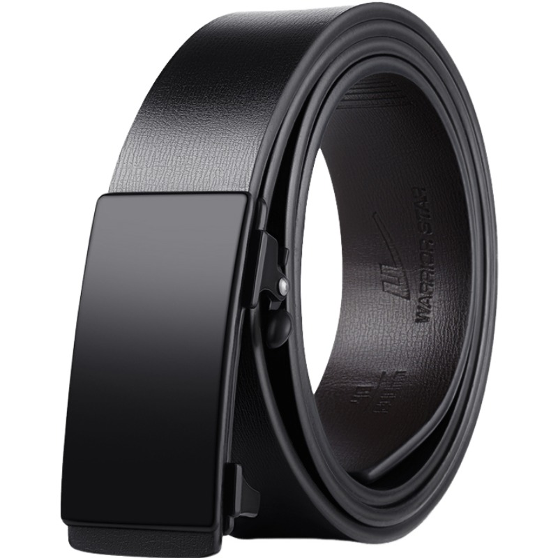 

Ремень мужской из спилка Bovine Split Transfer Leather, 33 см WARRIOR, collector's edition[texture buckle, smooth automatic buckle]