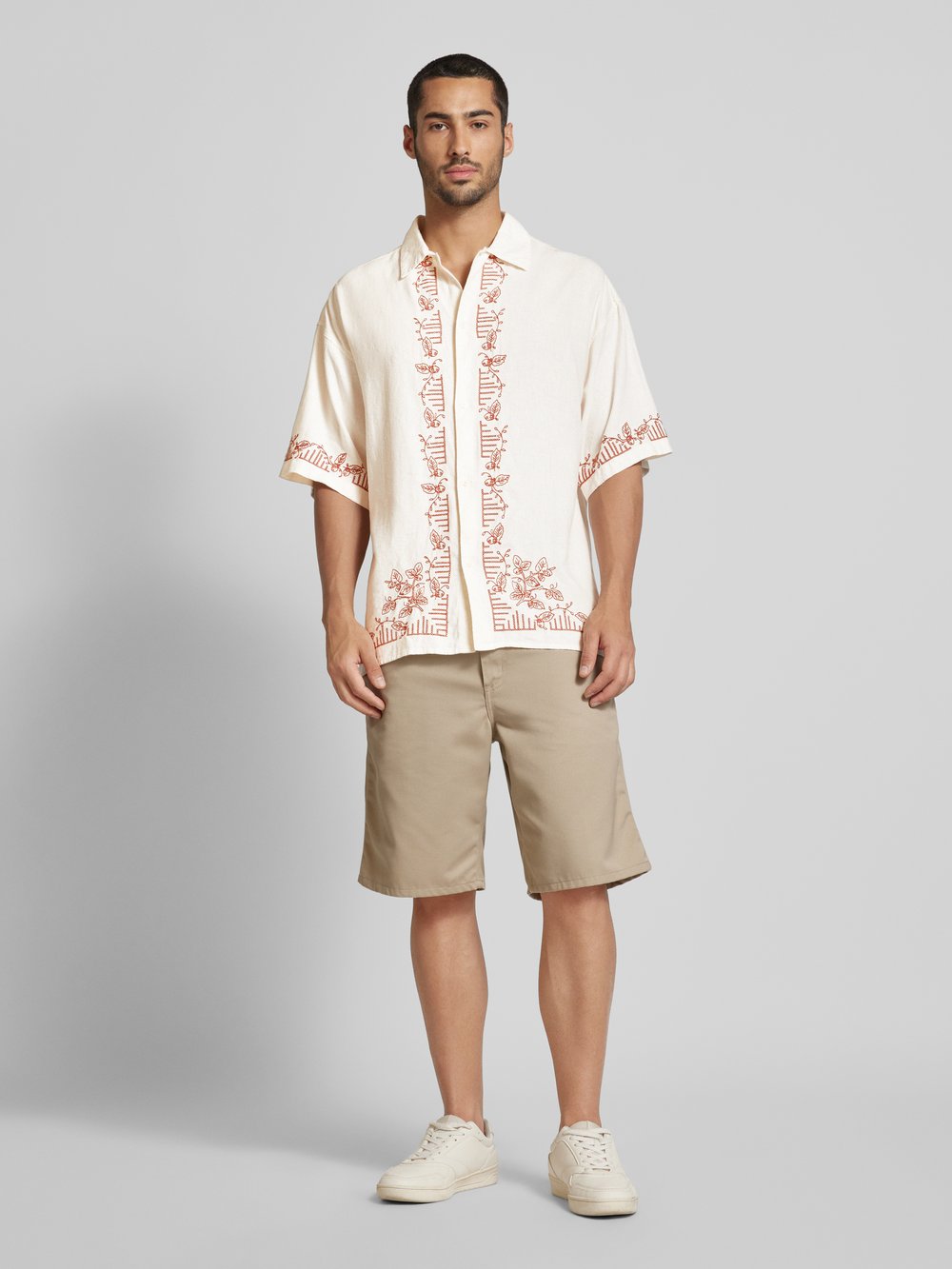 

Повседневная рубашка с цветочным узором модель 'ORMILOS' Jack & Jones, белый