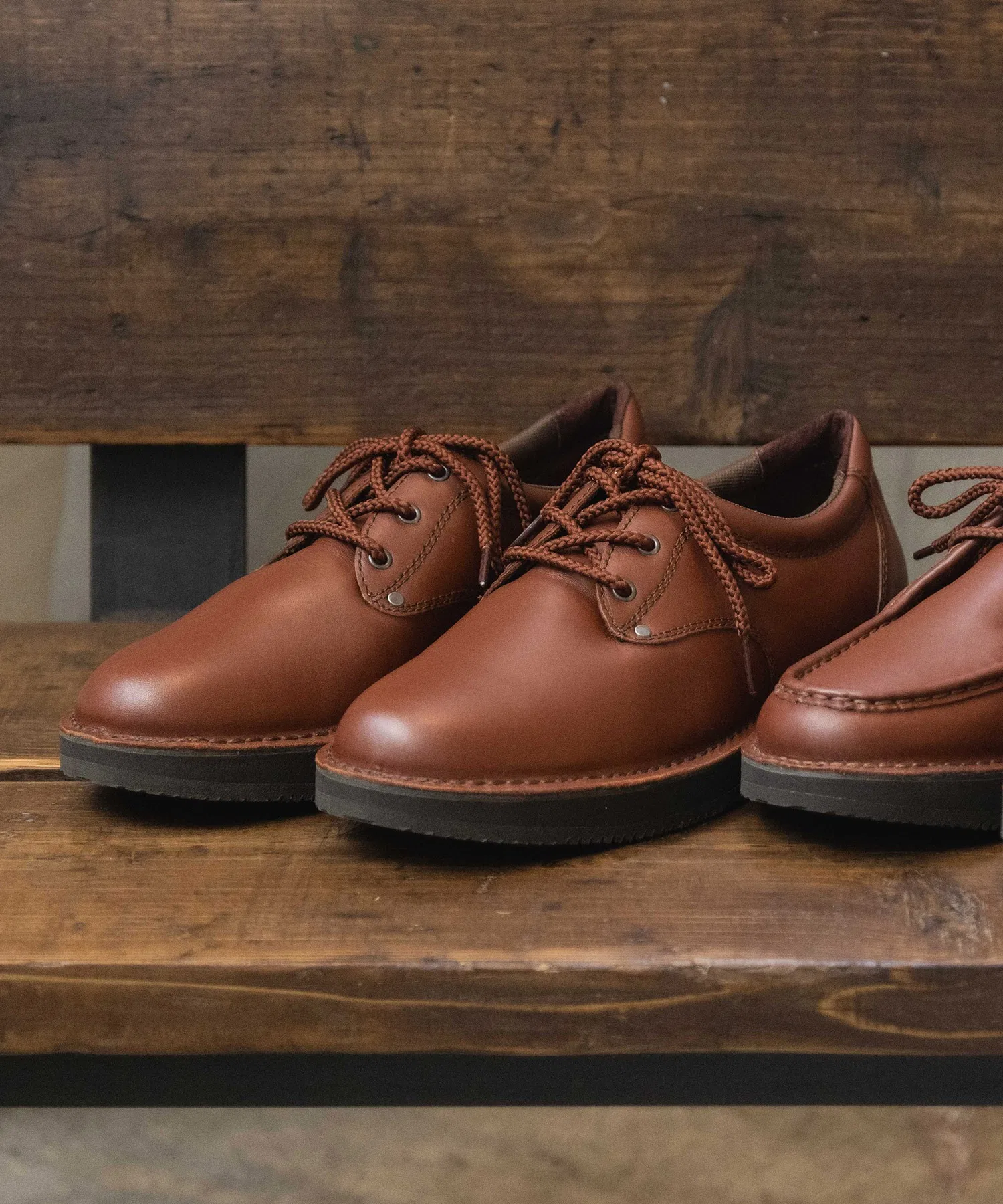 Мужские кожаные туфли Rockport Plain Toe коричневые