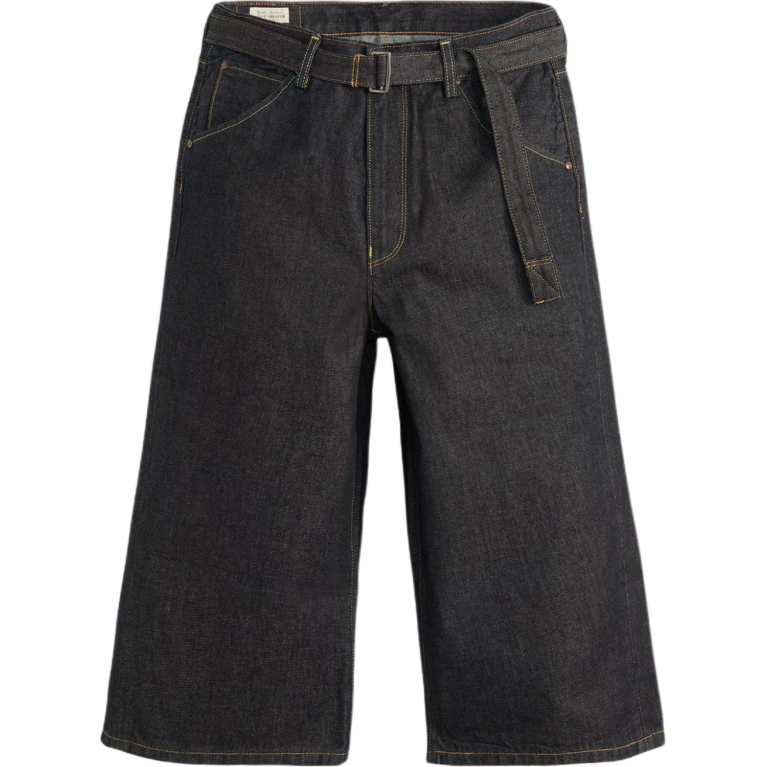 Шорты джинсовые с поясом Levis, Dark Blue