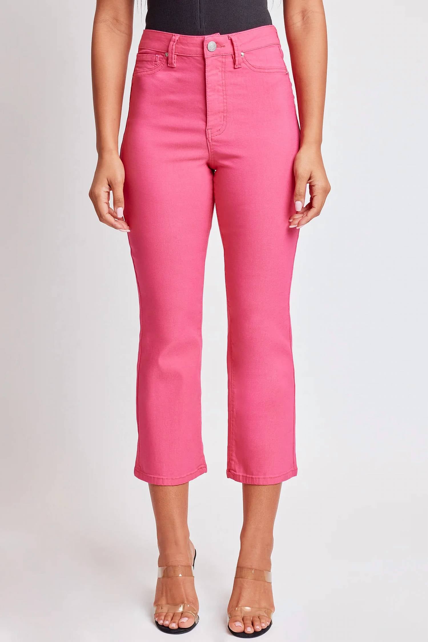 

Джинсы Missy High-Rise Hyperstretch Wide Leg в цвете Fiery Coral Pink YMI