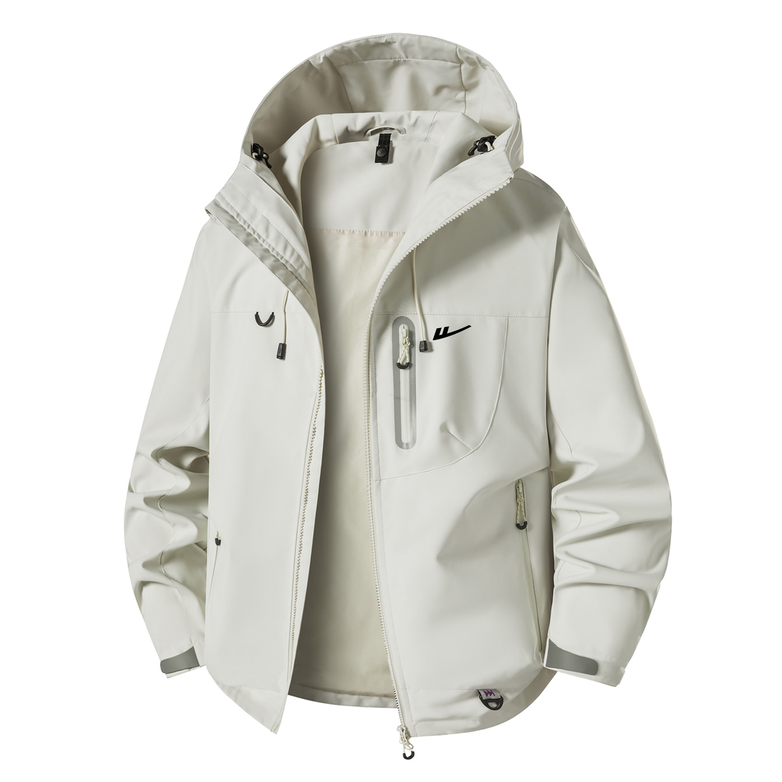 

Куртка женская с капюшоном Moderate Workwear WARRIOR, экрю[free diy brand merch]