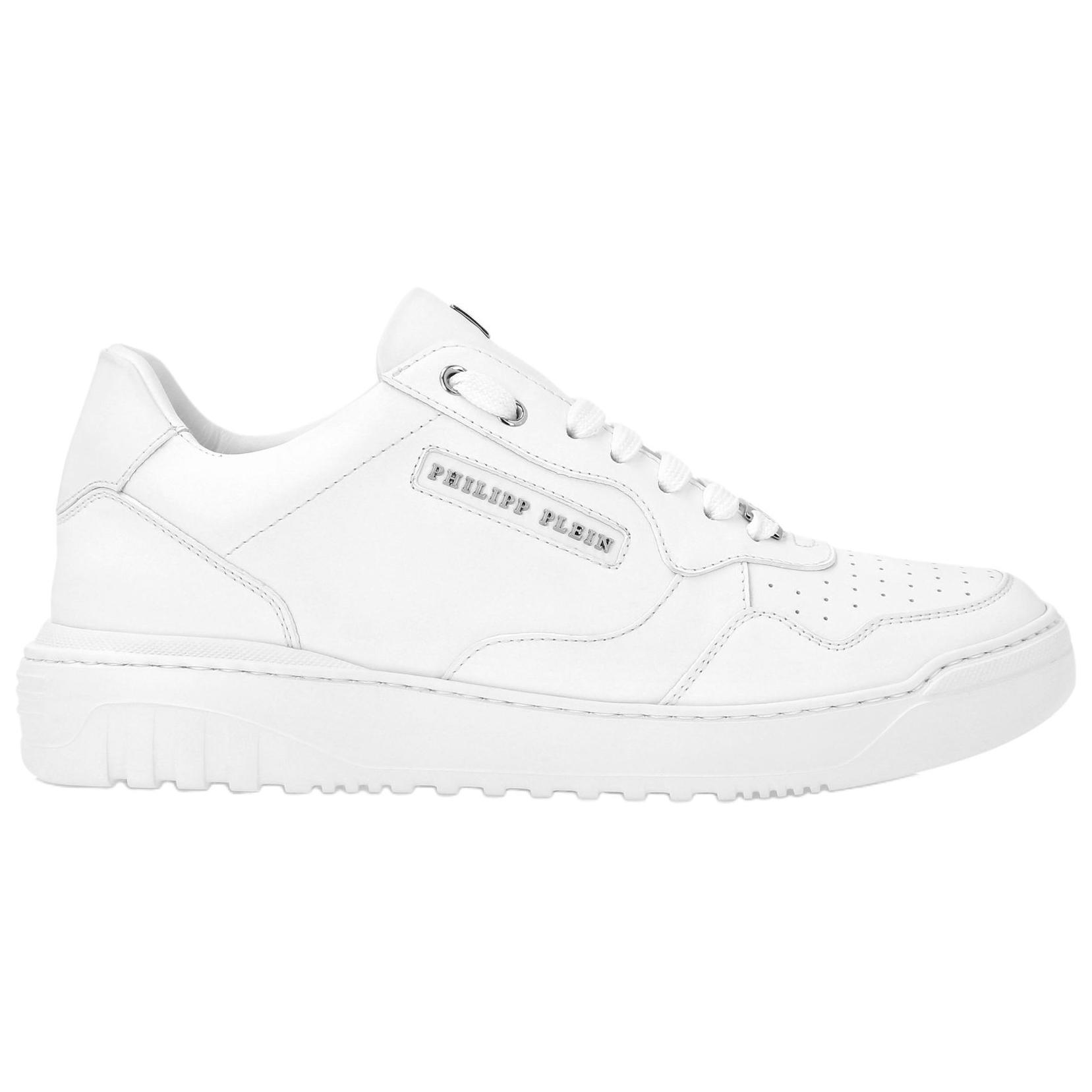 Кроссовки мужские низкие повседневные Nappa Calfskin белые PHILIPP PLEIN, белый — фото 3