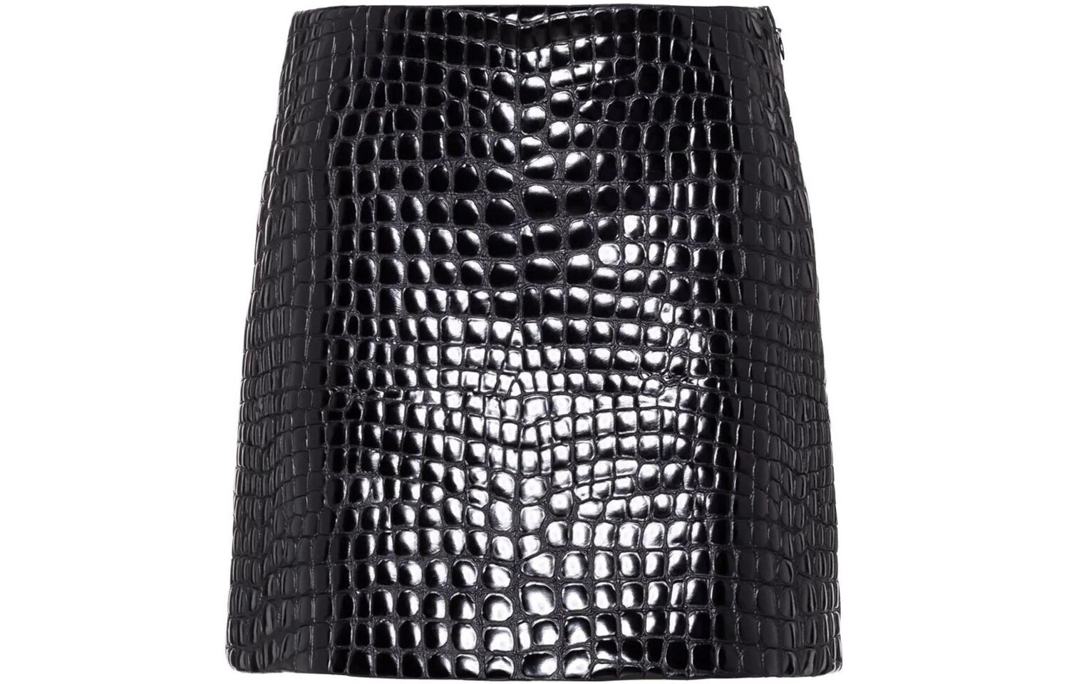 

Кожаная юбка женская черная Miu Miu