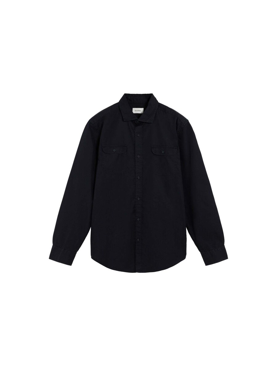 

Рубашка на пуговицах классического кроя Scalpers Martin, темно-синий