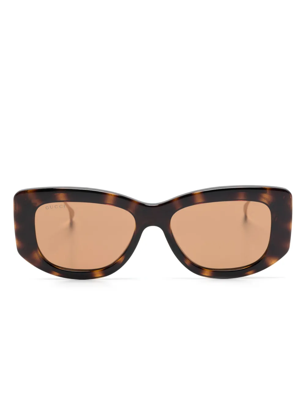 

Солнцезащитные очки в прямоугольной оправе Gucci Eyewear, коричневый