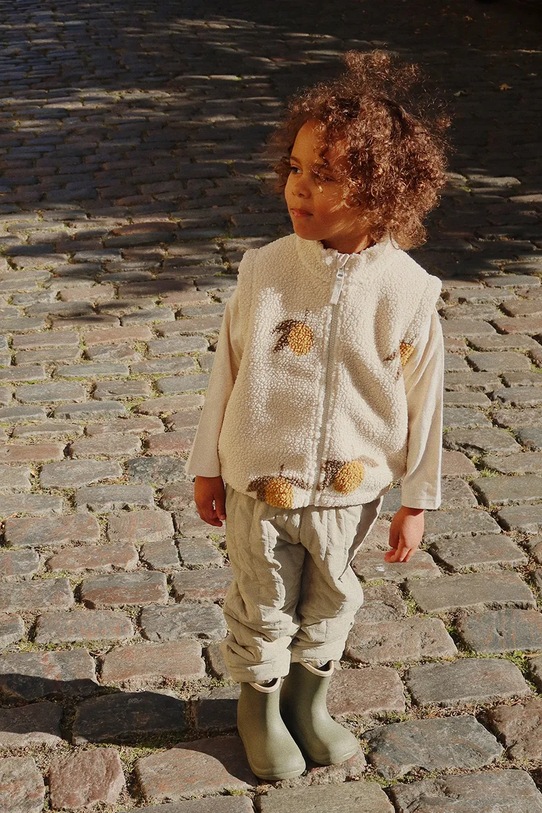 

Детский жилет JODY TEDDY VEST GRS Konges Sløjd, бежевый