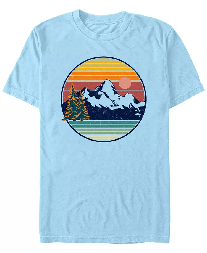 

Мужская футболка с коротким рукавом Mountain View Design By Humans, синий