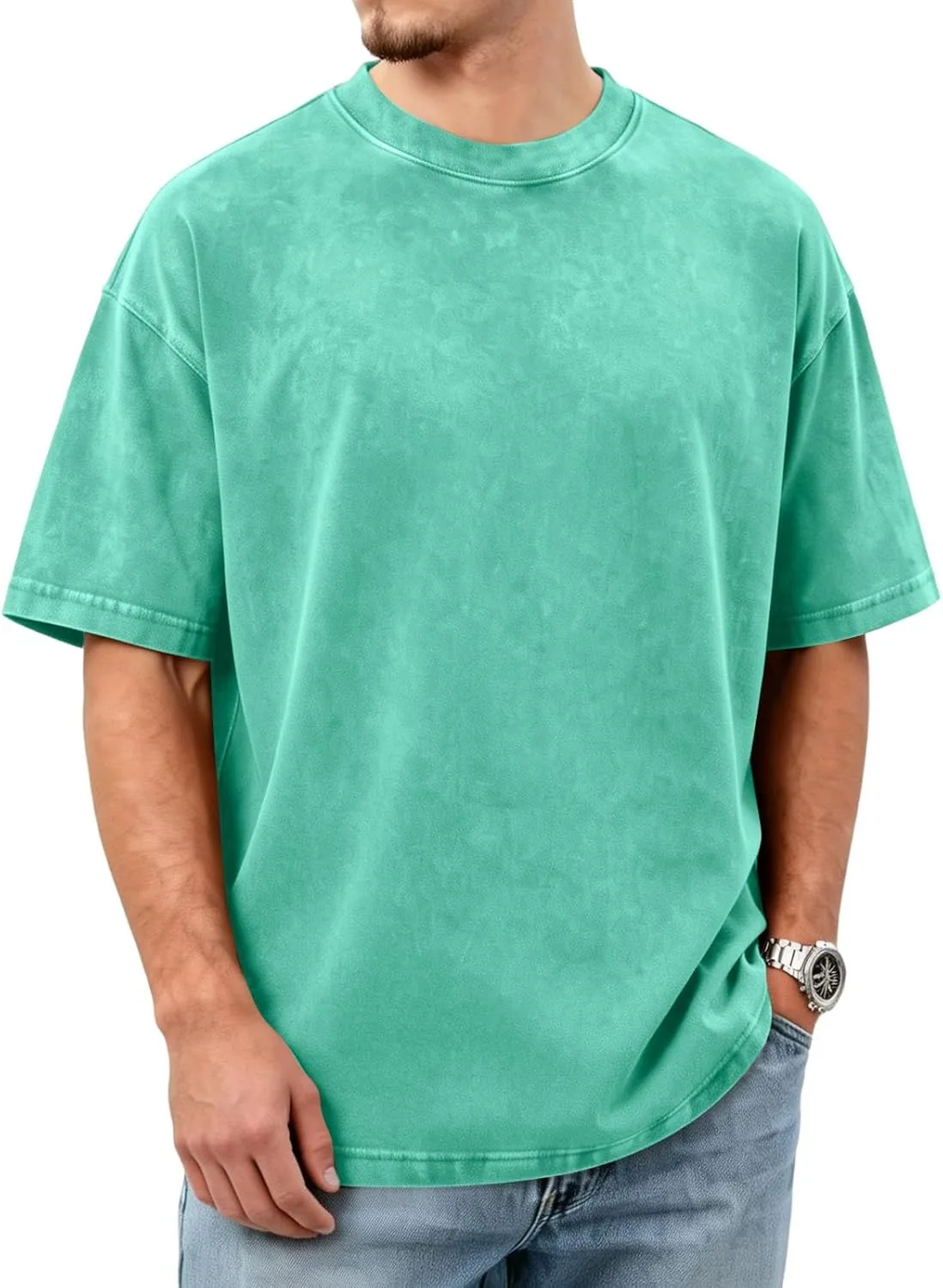 

Футболка мужская Vintage, короткий рукав, свободный крой