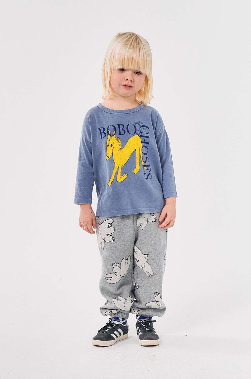 

Детские спортивные брюки Bobo Choses Freedom Bird, серый