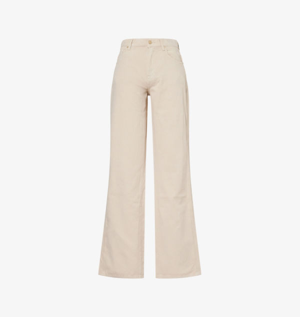 

Джинсы прямого кроя из хлопка и льна Tess 7 For All Mankind, цвет linen cold brew