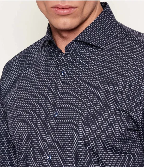 Рубашка H-HANK-SP-C1-261 slim fit Boss, темно-синий — фото 4