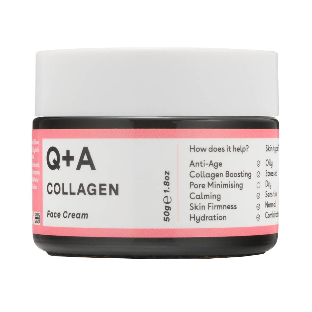

Крем для лица с коллагеном collagen anti-age face cream Q+A, вес 50 гр.