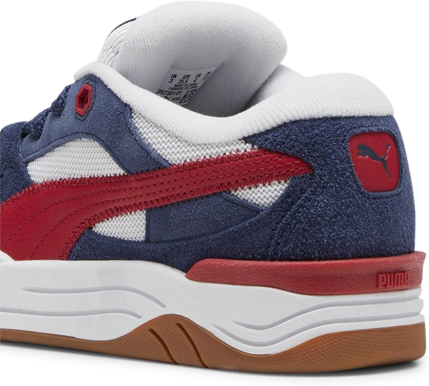 Кроссовки PUMA Kids для мальчиков 180 со шнуровкой, повседневные - белые — фото 4