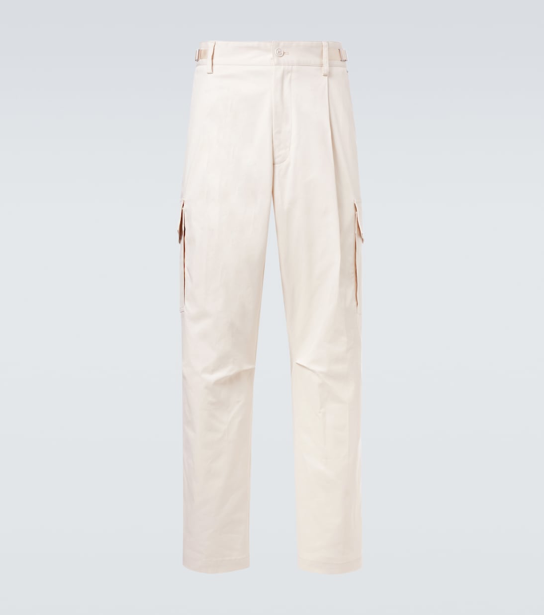 

Брюки-карго из смесовой хлопковой ткани Moncler, Baby Powder