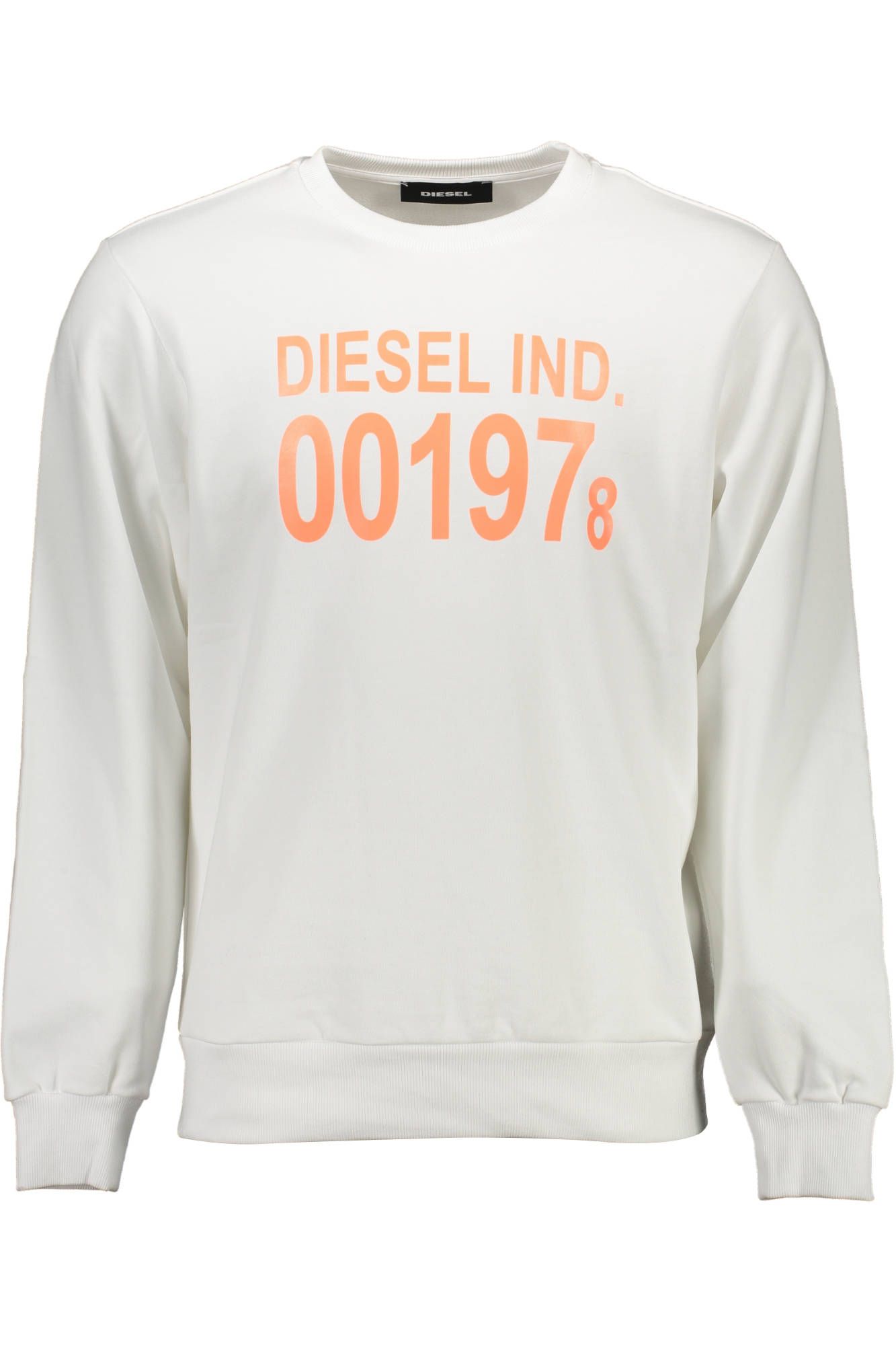 

Белый хлопковый мужской свитер Diesel