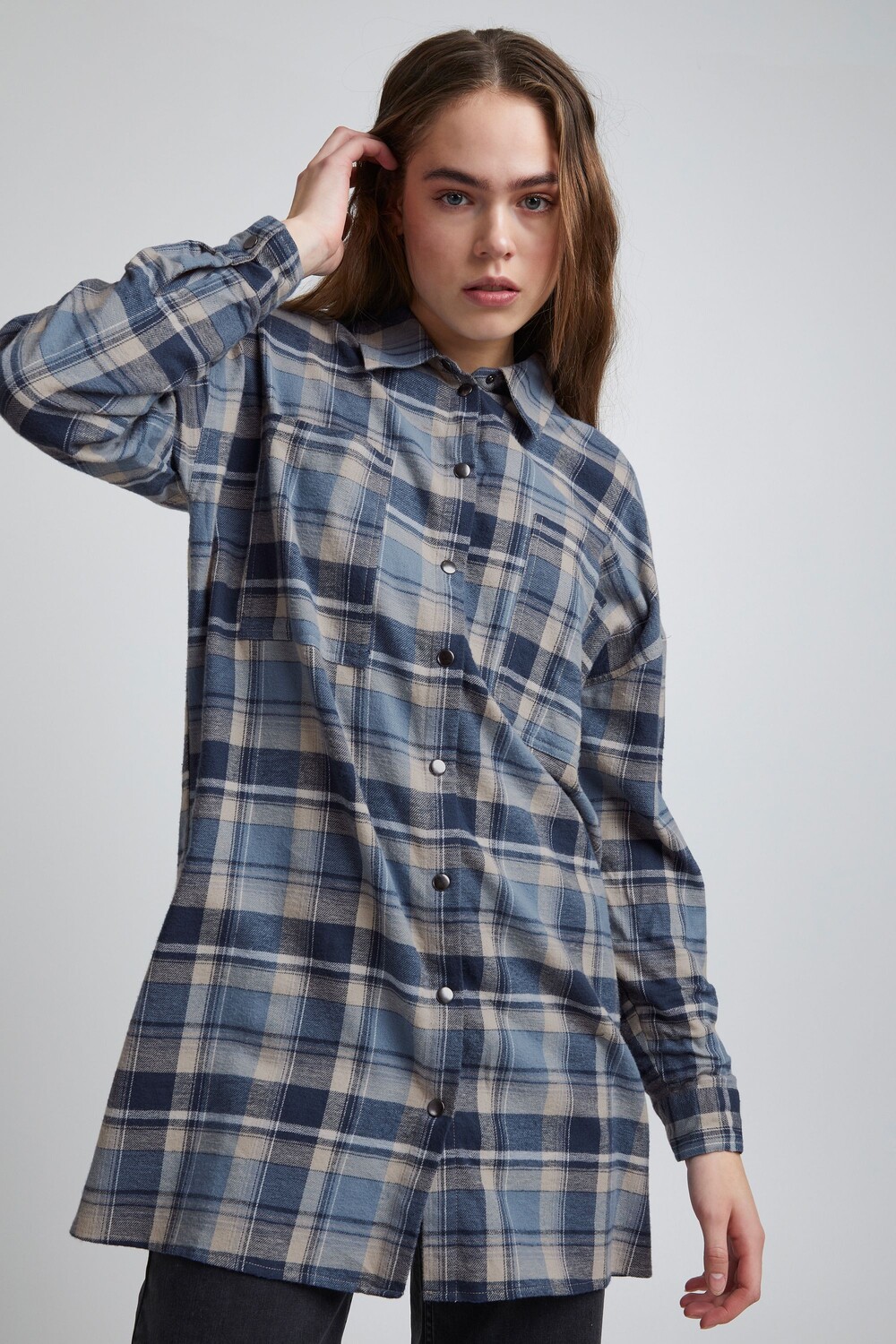 

Блуза PULZ Jeans Langarm PZLAVINDA, синий
