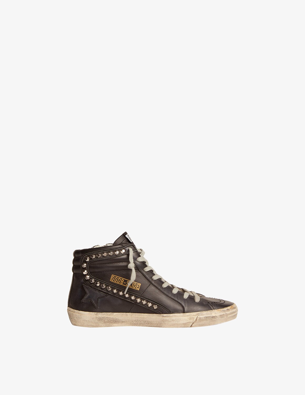 

Высокие кожаные кроссовки Slide Classic Golden Goose, коричневый