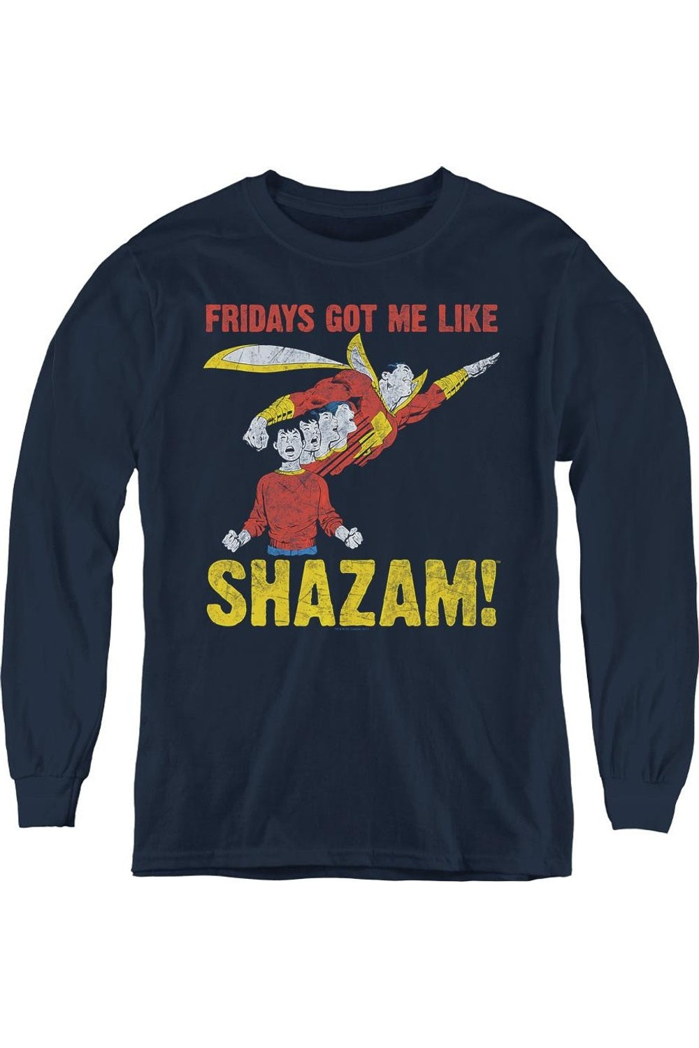 

Футболка с длинным рукавом "Justice League of America" - пятница, и я в ударе Gildan, темно-синий