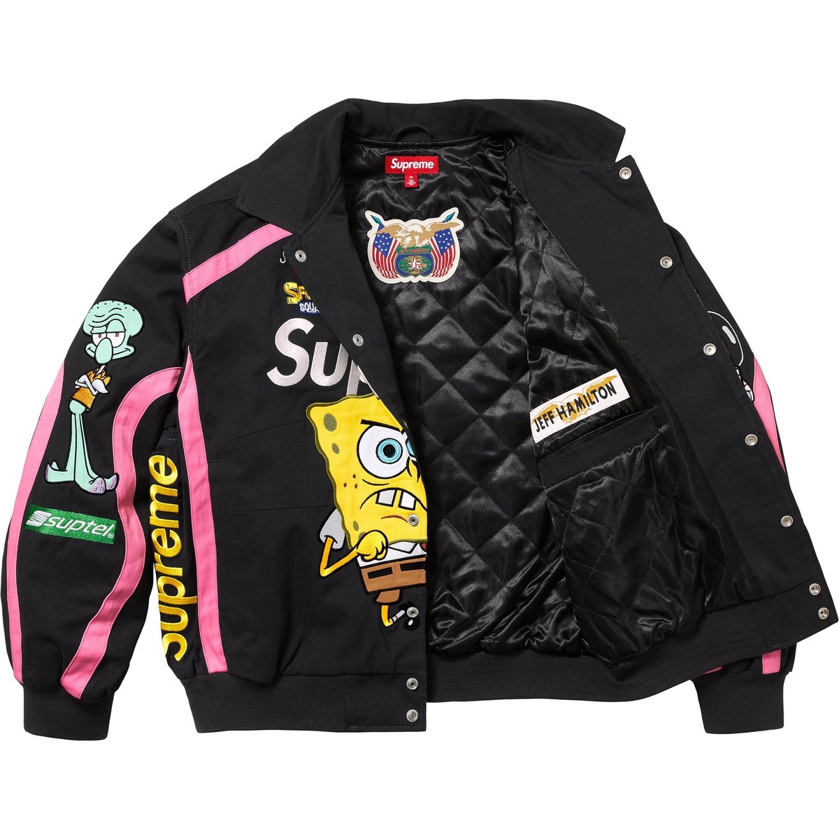 Supreme Куртка унисекс Jeff Hamilton X Spongebob Squarepants X Sponge Baby, White — фото 4