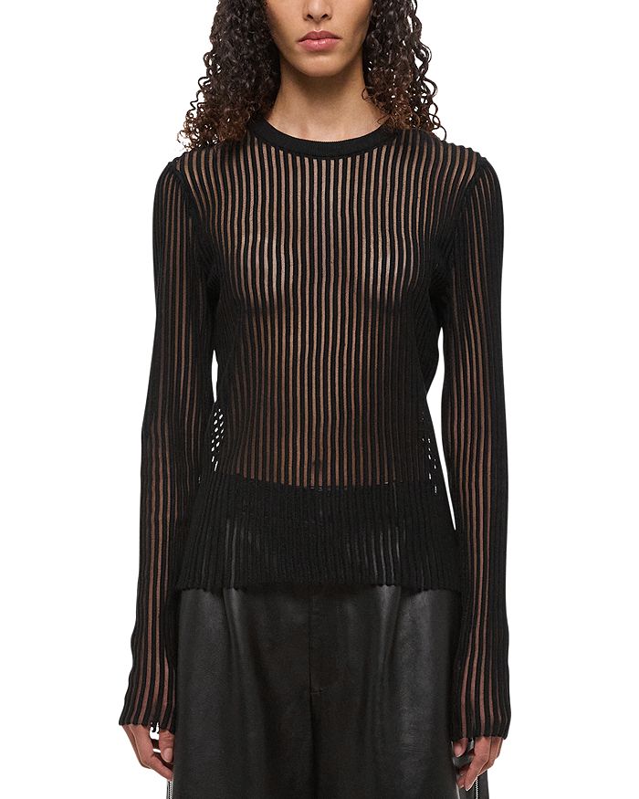 

Свитер с теневой полоской Helmut Lang, черный
