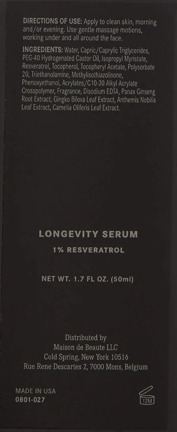Сыворотка-праймер для макияжа MĒTIER Longevity Serum, богатая антиоксидантами основа для стойкого макияжа, антивозрастной эффект, ресвератрол, увлажнение, сияющий финиш (45 мл) Le Metier De Beaute — фото 3