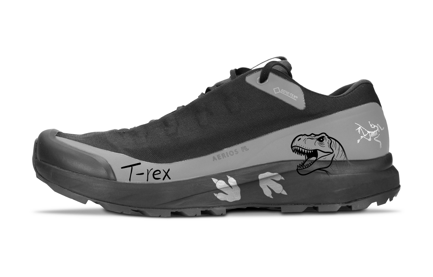 

Arcteryx Кроссовки для бега Aerios FL износостойкие и водонепроницаемые низкие унисекс серый black