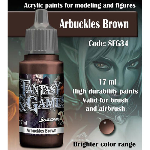 

Миниатюра Scale 75 USA Fantasy & Games Paint: Arbuckles Brown (17ml)