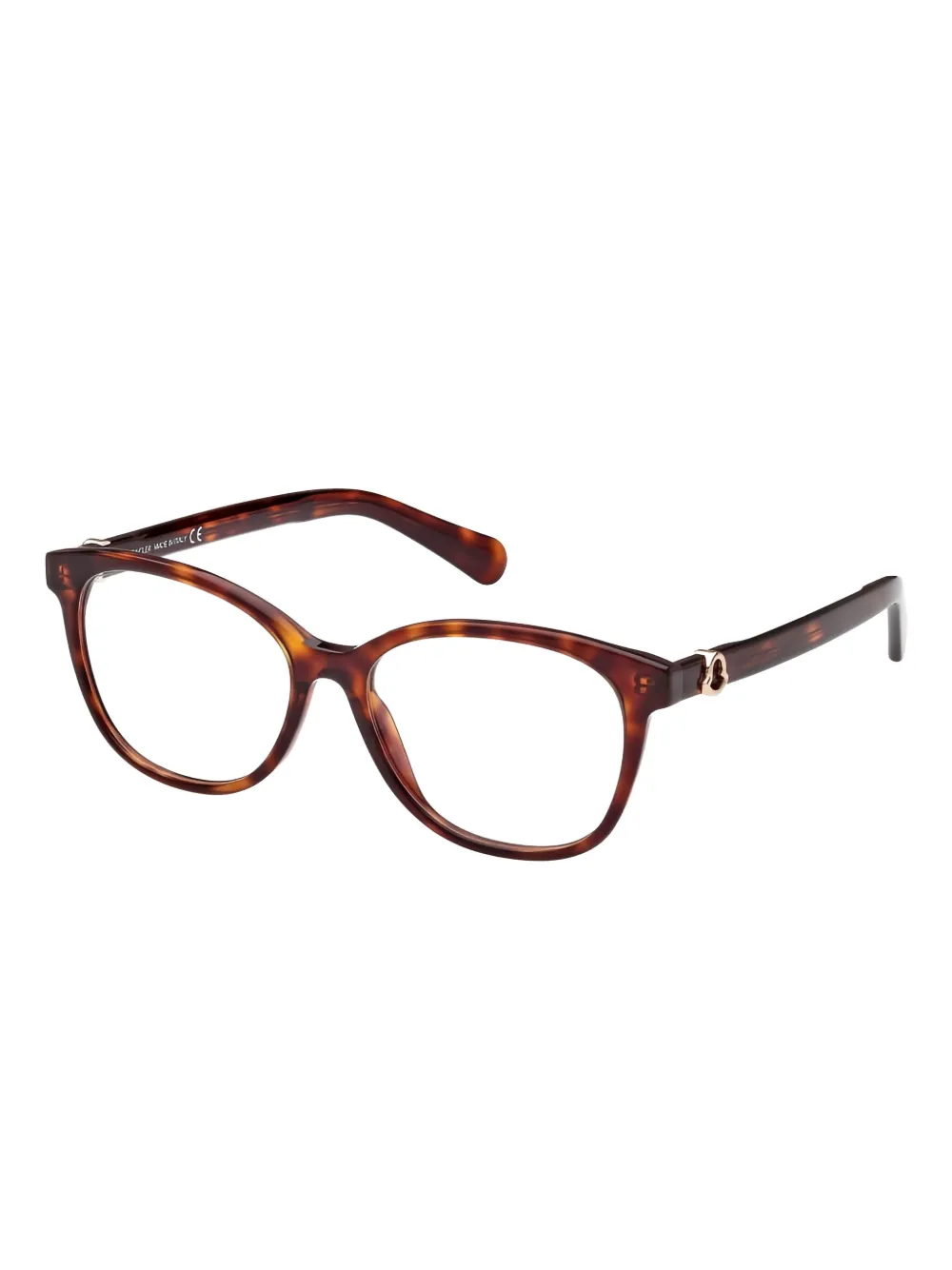

Очки с черепаховым узором Moncler Eyewear, коричневый