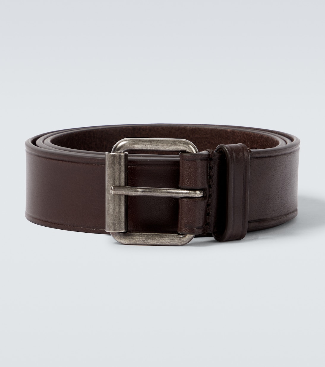 

Кожаный ремень Dries Van Noten, Dark Brown Silver