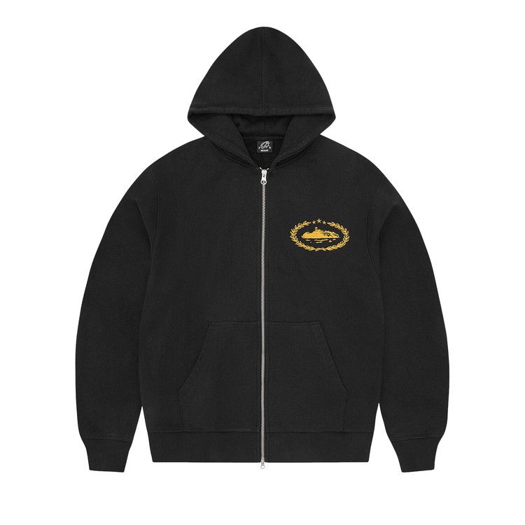 

Худи Corteiz Superior Royale Zip Hoodie, Black/Yellow