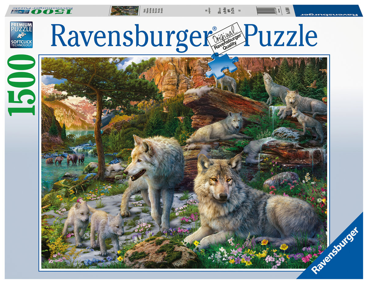 

Ravensburger, пазл, Весенние волки, 1500 шт.