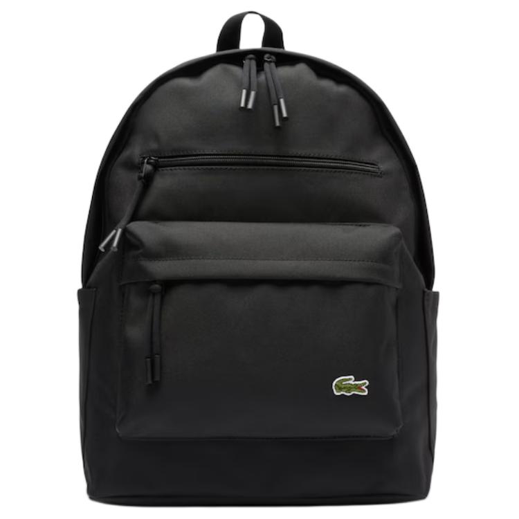 

LACOSTE Полиэстеровый рюкзак унисекс черный, Black
