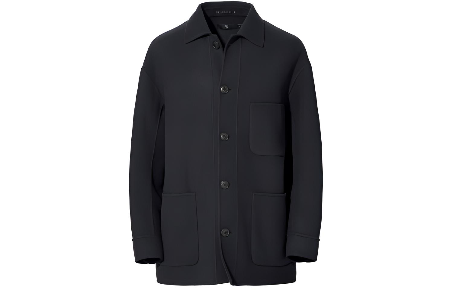 

UNIQLO Пальто Jil Sander Collaboration мужское тёмно-серое, Dark Gray
