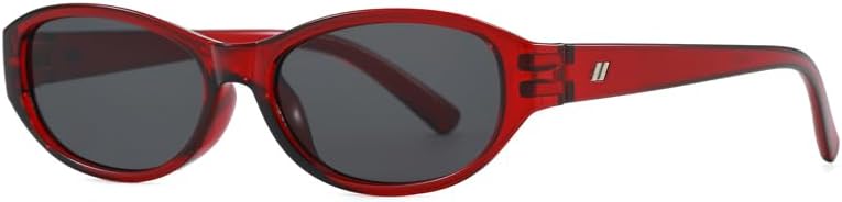 

Модные солнцезащитные очки «кошачий глаз» для женщин. Стильная оправа с анималистическим принтом, декоративный логотип, тонированные линзы с защитой от УФ-излучения ENSARJOE, Red/Grey