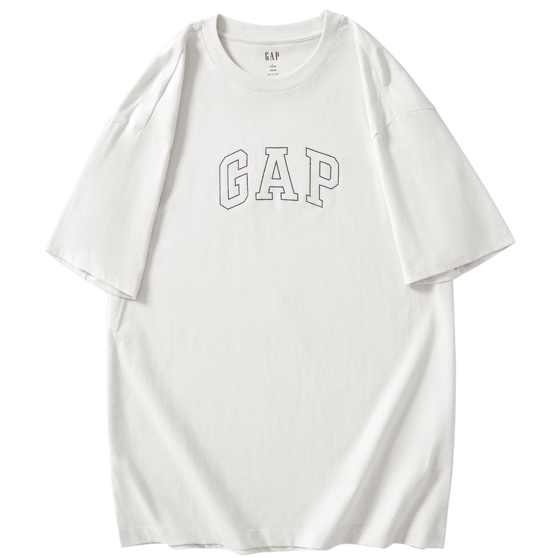 Футболка Unisex Crew Neck Moderate GAP, экрю