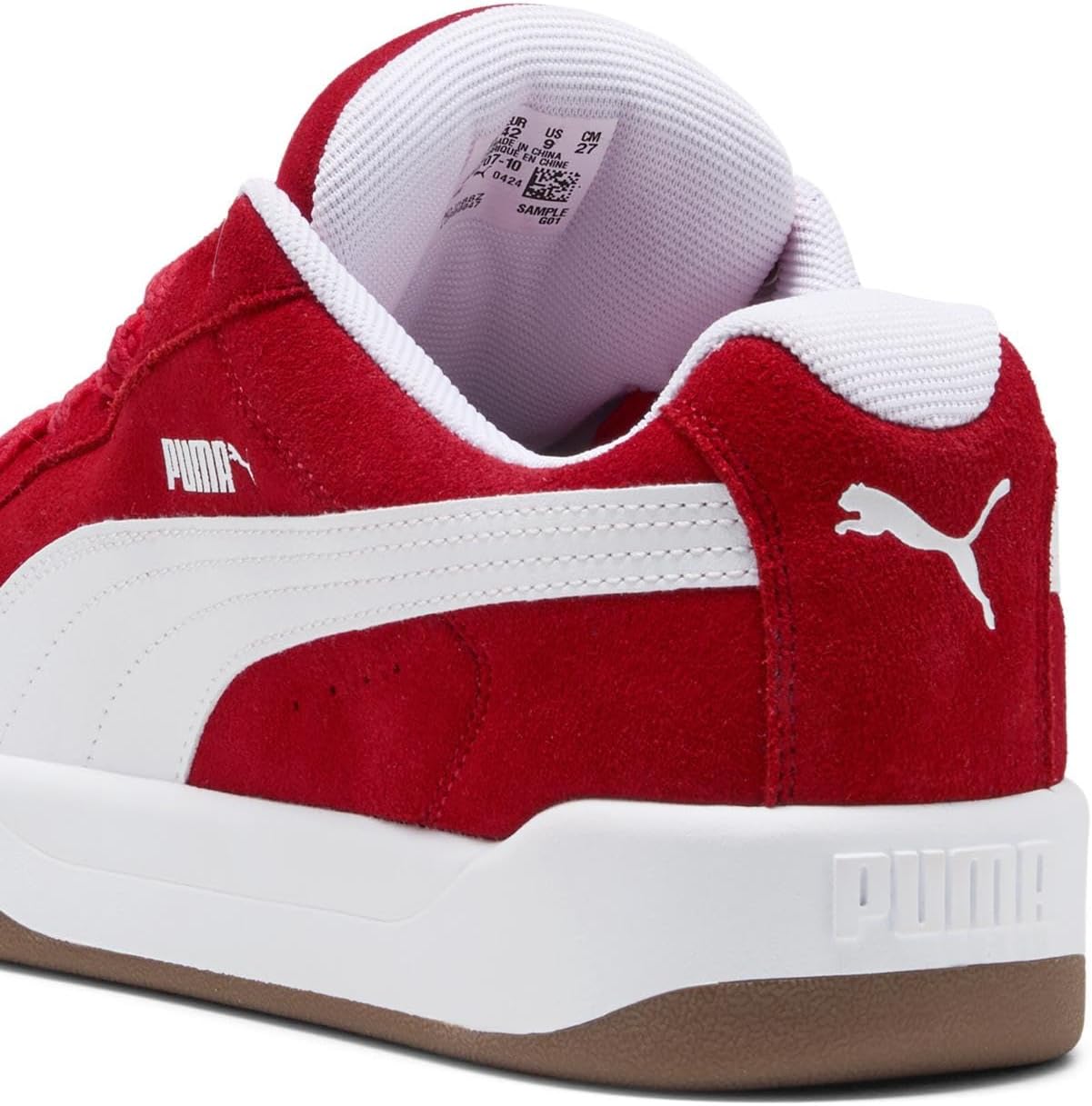 Кроссовки PUMA Unisex-Adult Park Lifestyle Easy Sd, белый/красный — фото 2