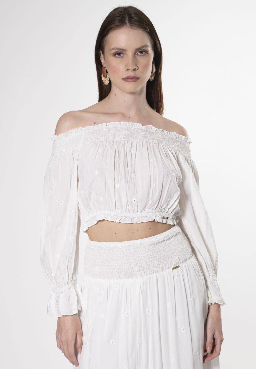 

Блуза EMBROIDERED INFLUENCER, белый