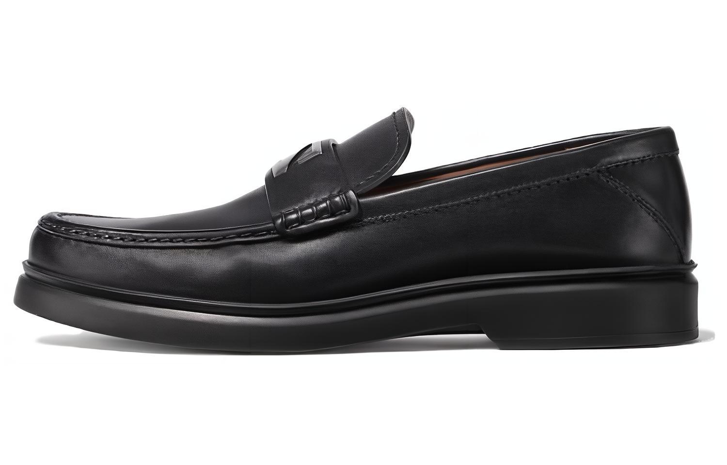 

Зеджа Дженя Лоферы Мужские Черные Ermenegildo Zegna