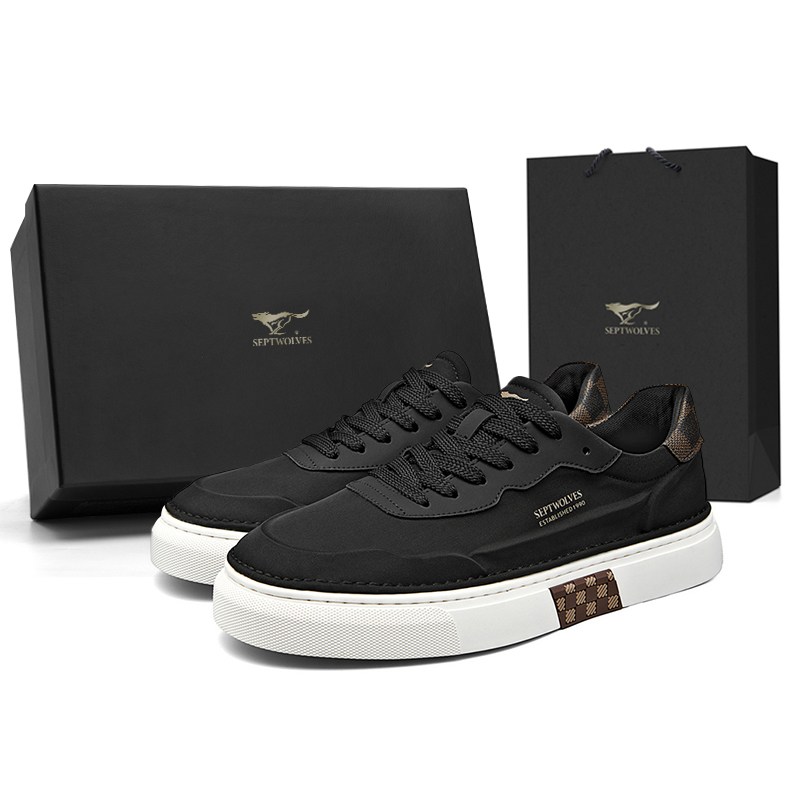 

Низкие мужские кроссовки SEPTWOLVES, Black (Standard Leather Shoe Size)