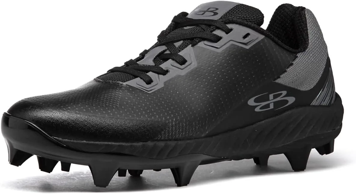 Футбольные бутсы Boombah Men's Impulse PureKnit Molded - различные цвета - разные размеры, черный — фото 4
