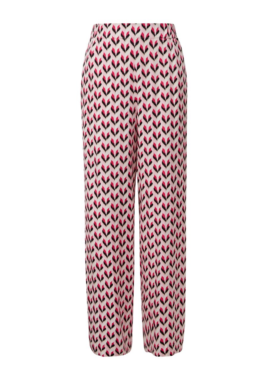 

Брюки s.Oliver BLACK LABEL Wide leg Pants, цвет Pink/Pastel pink