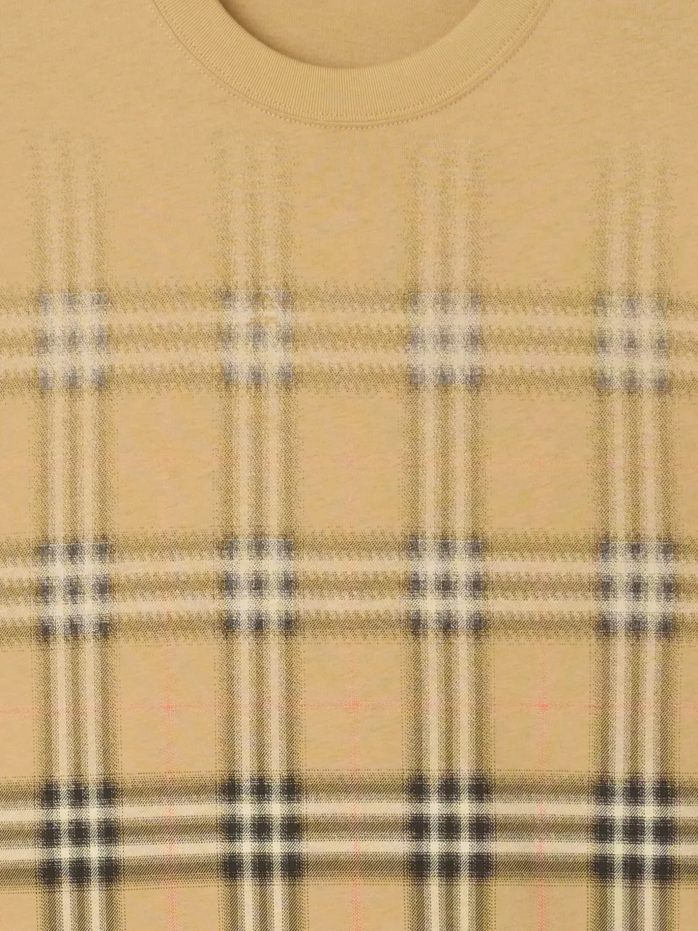 Футболка BURBERRY с градиентом, клетчатая, песочный/разноцветный — фото 4