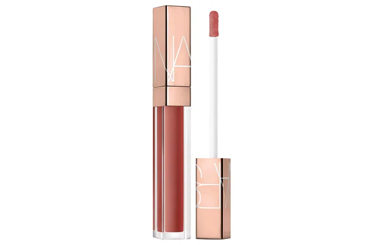NARS Маленький розовый золотой блеск для губ, мерцающий золотой тюбик, ##277 Aragon Aragorn Black Tea