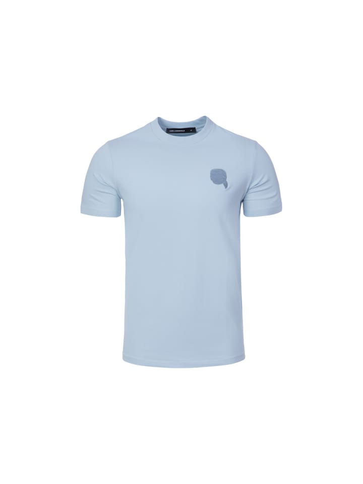 

Karl Lagerfeld Футболка 755023 светло-голубого цвета, Синий, Karl Lagerfeld Футболка 755023 светло-голубого цвета